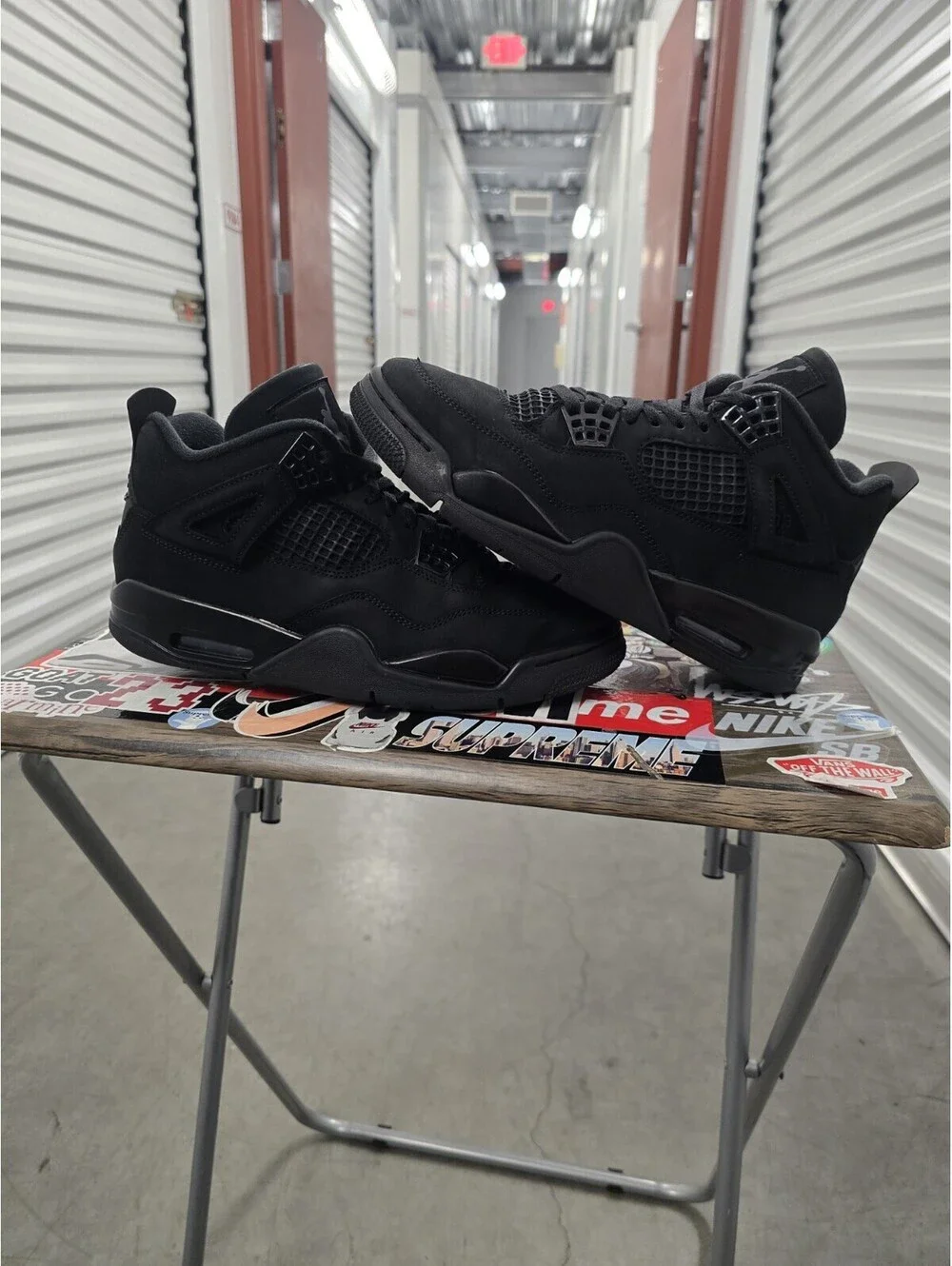 AIR JORDAN 4 RETRO BLACK CAT FV5029-010 SIZE 8.5